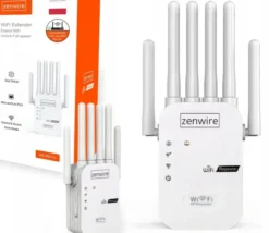 Access Point Zenwire Mocny Wzmacniacz Sygnału Zasięgu Sieci Wifi 5G Repeater Zewnętrzny Extender Zenwire WD-R611U 300 Mb/s