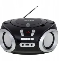 Adler Boombox CD-MP3, USB, Radio FM AD 1181 Czarny AD 1181