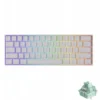 Akko MonsGeek FUN60 Pro Gaming-Tastatur, RGB, Glare Magnetic Switch – weiß, ANSI US