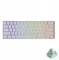 Akko MonsGeek FUN60 Pro Gaming-Tastatur, RGB, Glare Magnetic Switch – weiß, ANSI US