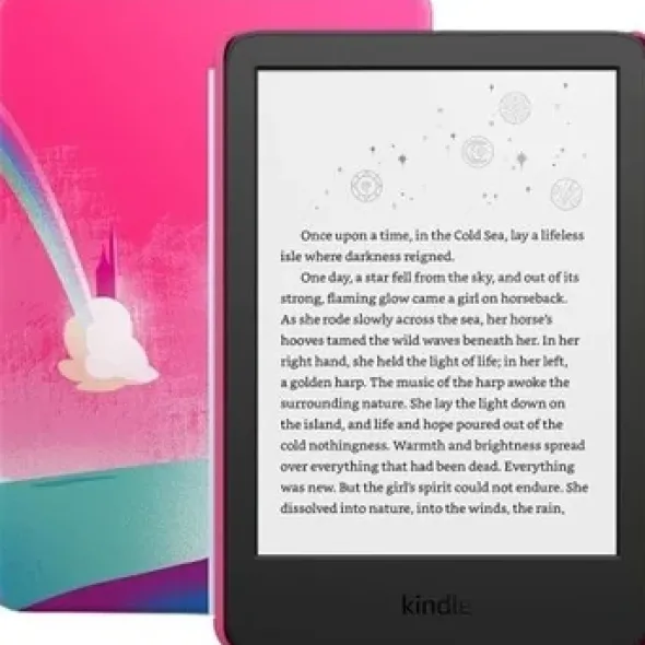 Amazon Kindle Kids, wersja 2023, 6", 16 Gb, 300 ppi, 4 diody Led unicorn