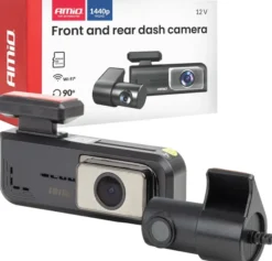 AMiO Wideorejestrator samochodowy 2k + 1k wlan 512 gb wifi full hd amio-04800
