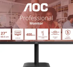 AOC E4 U27E4CV 27" 4K Ultra HD LED Czarny
