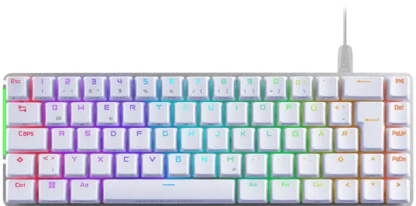 ASUS ROG Falchion Ace WHT klawiatura Gaming USB QWERTZ Niemiecki Biały Klawiatura Gamingowa 90MP0346-BKDA11