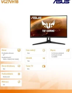 Asus VG27VH1B Czarny (90LM0691-B01170)