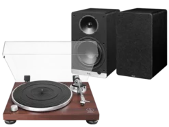 Audio-Technica AT-LPW50BTRW (rosewood) + ConneX DCB61 (czarny)
