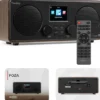 Audizio Foza WiFi Stereo z DAB+ brązowe