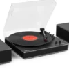 Audizio Gramofon z głośnikami i BT Tupelo czarny