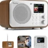 Audizio Milan DAB+ z baterią w kolorze srebrnym one size