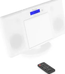 Audizio Miniwieża HIFI Nimes CD tuner FM BT USB biała one size