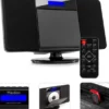Audizio Miniwieża HIFI Nimes CD tuner FM BT USB czarna one size