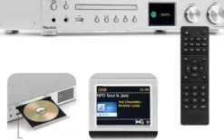 Audizio Radio internetowe DAB CD ze wzmacniaczem Bolzano srebrne one size