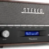 Audizio radio stereo z budzikiem Corno DAB+ FM BT szary one size