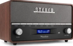 Audizio radio stereo z budzikiem Corno DAB+ FM BT szary one size