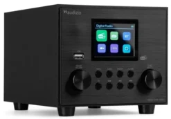 Audizio Radio Vieste DAB+ z subwooferem, czarne one size