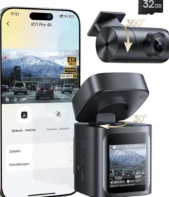 Baseus VD1 Pro Kamera samochodowa 1080P Solar Wi-Fi GPS