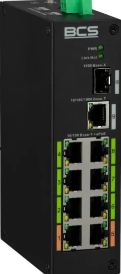 BCS SWITCH POE L-SP08E01G-1SFP 9 portowy L-SP08E01G-1SFP
