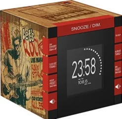 BigBen Bigben Interactive budzik z projektorem, radio, cyfrowy zegar, FM, PLL, 87,5 do 108 MHz, wyświetlacz LCD, 120 MM RR70PROCKWOOD