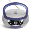 Blaupunkt B 4 BL Boombox z radiem PLL/odtwarzacz CD/MP3/USB (erp2, wyświetlacz LCD, podświetlenie) Niebieski B 4 PLL BL