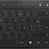 CHERRY KW 9100 SLIM klawiatura RF Wireless + Bluetooth AZERTY Francuski Czarny