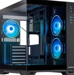 Chieftec Visio GM-30B-TG-OP schwarz Tempered Glass x 2 Sześcian Czarny