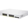 Cisco CBS250-24P-4X-EU-RF łącza sieciowe Zarządzany L2/L3 Gigabit Ethernet (10/100/1000) Srebrny CBS250-24P-4X-EU-RF