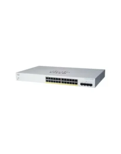 Cisco switch CBS220-24FP-4X, 24xGbE RJ45, 4x10GbE SFP+, PoE+, 382W (CBS22024FP4XEURF)
