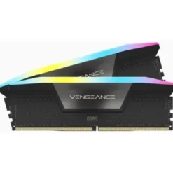 CORSAIR VENGEANCE RGB 32GB 2x16GB DDR5 5200MHz DIMM Unbuffered 40-40-40-77 XMP 3.0 Black Heatspreader RGB LED 1.25V