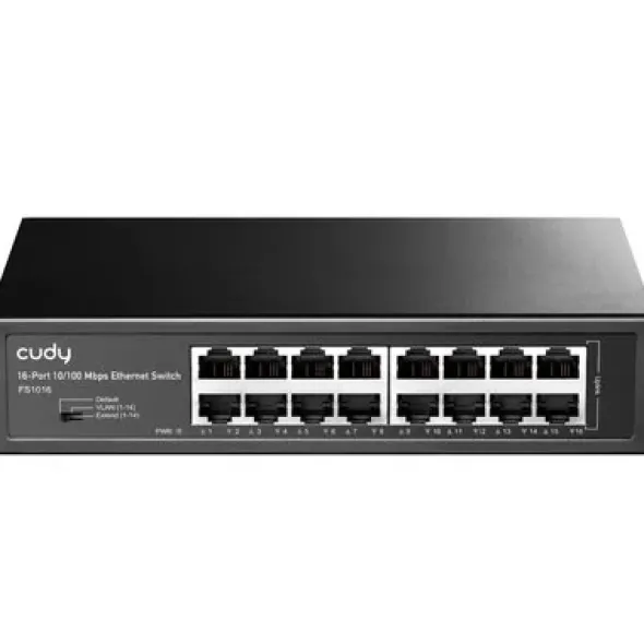 CUDY FS1016 Fast Ethernet, 16 portów