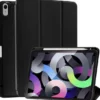 CZARNE ETUI IPAD 2020 10.9 CALA Z KLAPKĄ MIEJSCE NA RYSIK