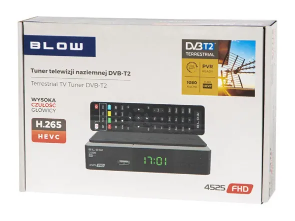 Dekoder tuner dvb-t2 blow 4525
