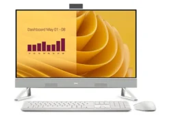 DELL EC27250 Intel Core 7 150U 68,6 cm (27") 1920 x 1080 px Ekran dotykowy All-in-One PC 16 GB DDR5-SDRAM 1 TB SSD Windows 11 Pro Wi-Fi 6E (802.11ax) Perłowy, Biały EC27250_RPLU-R_008S