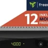 Digitalbox Imperial T 2 IR DVB-T2 HD odbiornik z dekodowaniem Irdeto (12 miesięcy Freenet TV, H.265/HEVC, wyświetlacz, HDMI, Scart, USB, LAN) czarny, 77-559-00-12