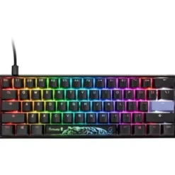 Ducky One 3 Classic Black/White Mini Klawiatura Gamingowa RGB LED - MX-Black (US)