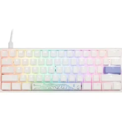 Ducky One 3 Classic Pure White Mini Klawiatura Gamingowa RGB LED - MX-Red (US)