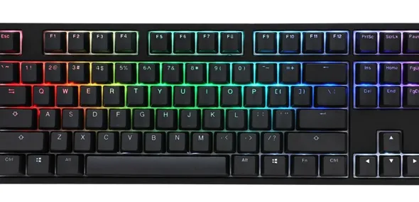 Ducky One 2 TKL PBT, MX-Speed-Silver, RGB LED - czarna Klawiatura Gamingowa DKON1787ST-PDEPDAZT1