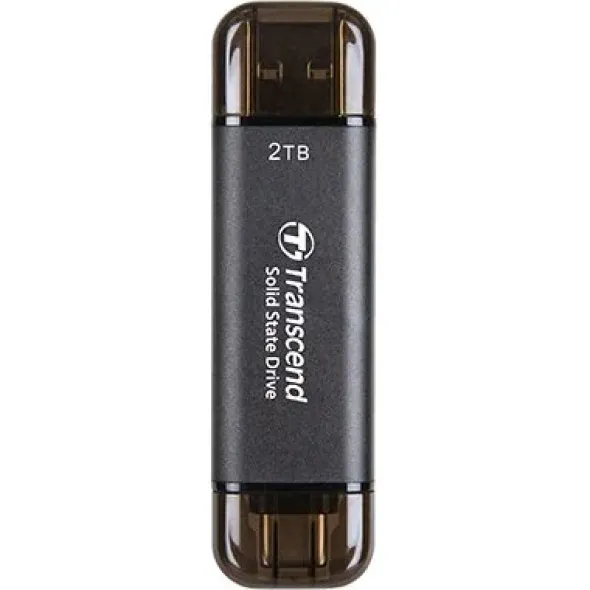 Dysk SSD Transcend ESD310C 2TB USB Type-A/USB Type-C 3D NAND (TS2TESD310C) Zewnętrzny
