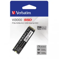Dysk SSD wewnętrzny Verbatim wewnętrzny NVMe, 256GB, GB, Vi3000 M.2, 49373, 3300 MB/s-R, 1300 MB/s-W