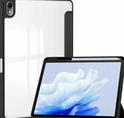 Eleganckie estetyczne etui kolor czarny do tabletu Huawei MatePad 11.5 S 2024 TGR-W09 z miejscem na rysik w etui