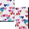 ETUI CASE CZYTNIK KINDLE 10 2019 6" AKWARELOWE SERCE CZERWONE NIEBIESKIE