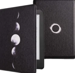 ETUI CASE CZYTNIK KINDLE 10 2019 6' PLASTIKOWY CZARNY FAZY KSIĘŻYCA J9G29R