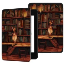 Etui graficzne Smart Case do Kindle Paperwhite 1/ 2/ 3 (Library Girl)