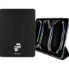 Etui na iPad Pro 13 cali KARL LAGERFELD Saffiano Magnetic Karl&Choupette Czarny