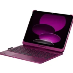 Etui na iPad TYPECASE Flexbook Touch Malinowy Klawiatura KB201T-100-B-RBY-BLK-B-US-V3