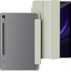 Etui na tablet 4kom.pl Etui Clear Pencil do Galaxy Tab TAB S9 FE 10.9 SM-X510 SM-X516 / S10 FE, zielone
