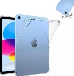 Etui na tablet 4kom.pl Etui SILIKONOWE do Apple iPad 10.9 2022 Gen. 10 / iPad 11 2025 A16 Gen. 11, przezroczyste