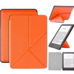Etui Składane Origami Na Czytnik Kindle 10 6" Pomarańczowe