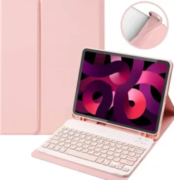 Etui Z Klawiaturą Do Apple Ipad Air 5 10.9" 2022 Różowy