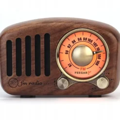Feegar Retro Radio Kuchenne Z Drewna Fm Bt Sd 10H