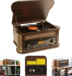 Fenton Memphis BT CD DAB+ FM USB brązowy one size